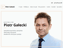 Tablet Screenshot of piotrgalecki.pl